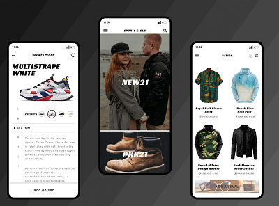 Fashion App Theme UI Design app graphic design illustration typography ui ui design ux