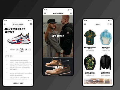 Fashion App Theme UI Design