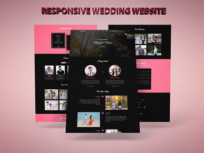 WEDDING website bootstrap css css3 design html html5 javascript responsive website webdesign website