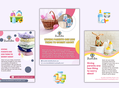 Modern Flyers for Babyshop business flyers canva flyers graphic design modern flyers