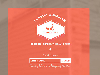 Red Dessert Dive :: Branding branding landing page logos splash page
