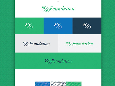 8020 Foundation Identity branding color palettes identity logos typefaces