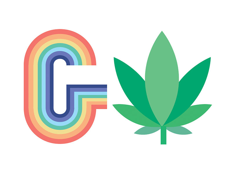 Icons for Lease Buddies iconography marijuana rainbow icons