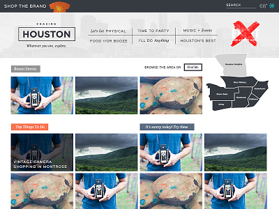 Chasing Houston | HomePage "Un"Fucking It Up home page ui user experience ux