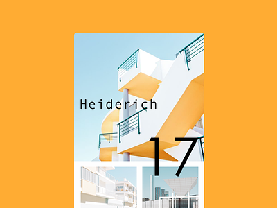 Heiderich architecture interface photograph portfolio responsive ui web website