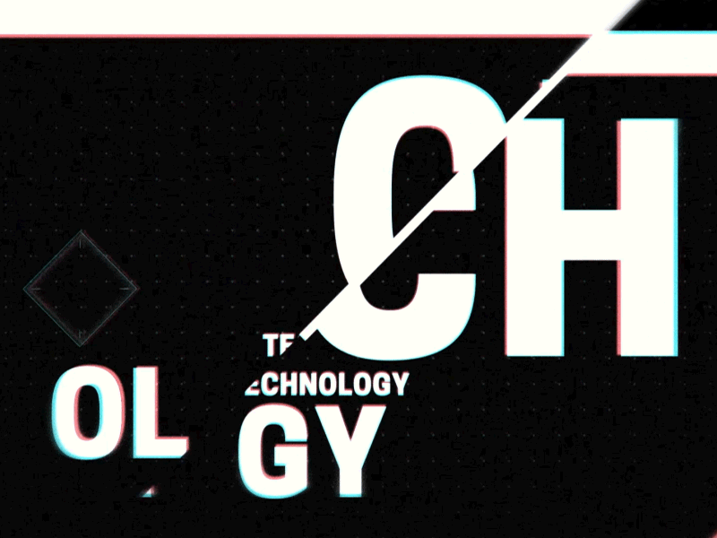 Technology of Consequence after effects animation black and white chaotic moon grids kinetic typography lines motion design negative space space technology typography