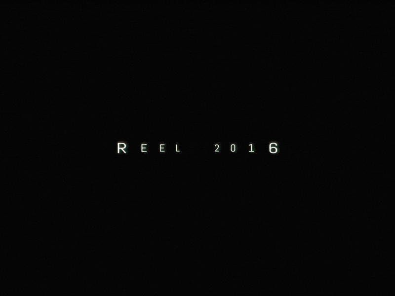 Reel 2016 after effects animation motion design motion graphics numbers reel