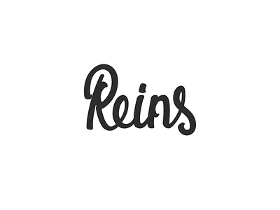 Reins lettering logo logotype type