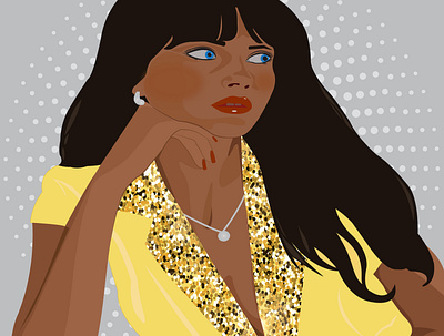 Woman Pop Art Vector Illustration beautiful confident design illustration strong stylish vector