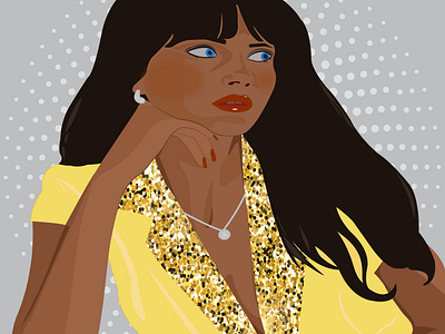 Woman Pop Art Vector Illustration