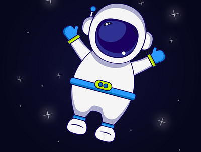 Astronaut astronaut beautiful cosmic spice cosmos design illustration man star univers vector