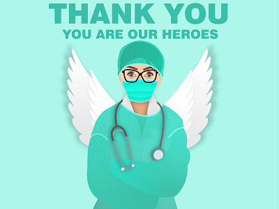 Doctor abstract background beautiful courage design doctor heroes illustration nurses vector