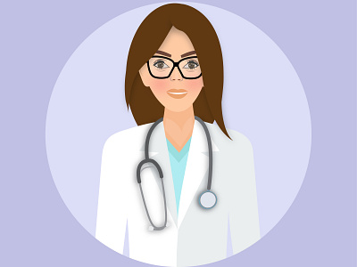 DOCTOR abstract avatar background beautiful design doctor icom illustration medical vector