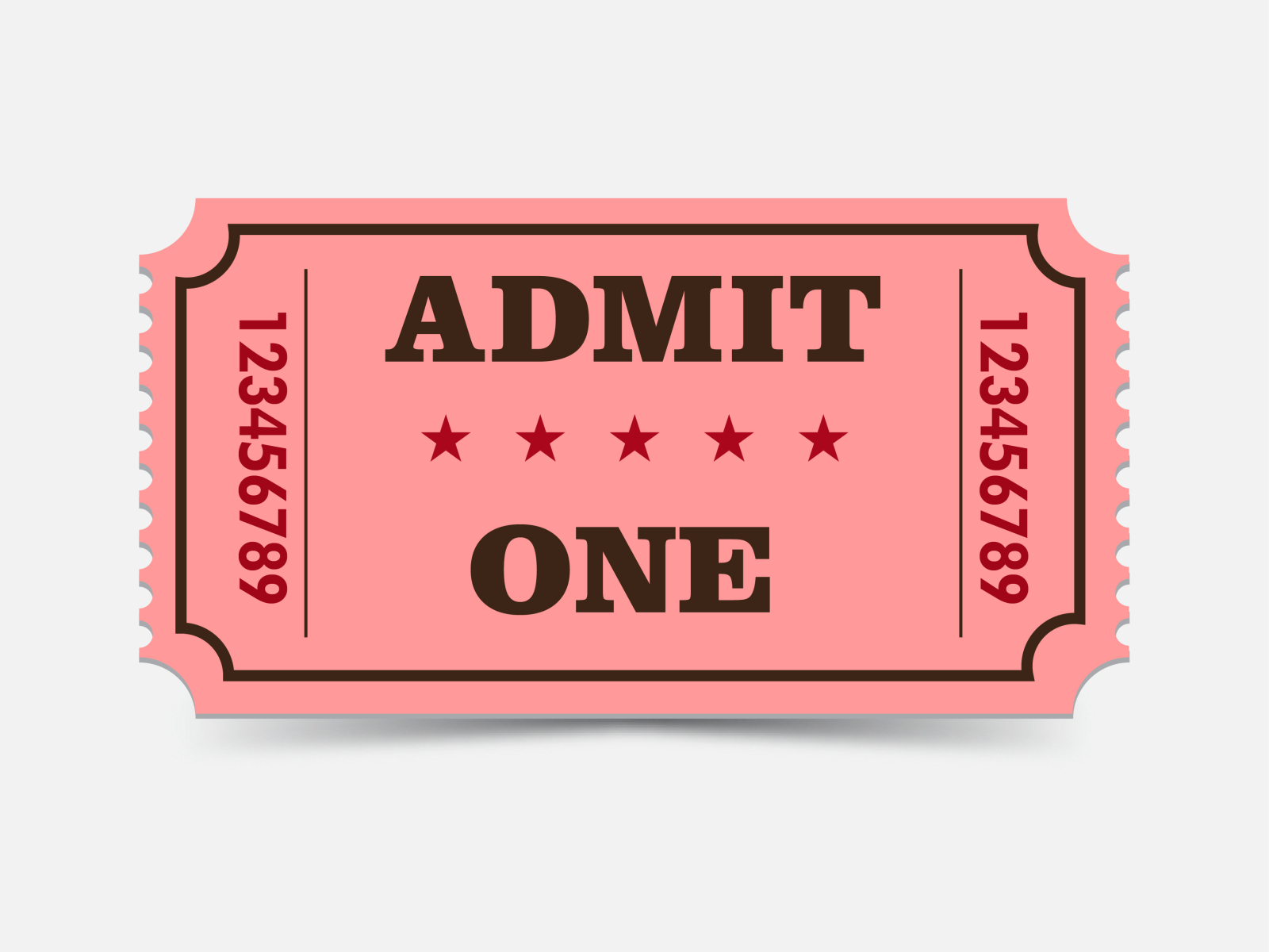 Ticket by Nicoleta on Dribbble