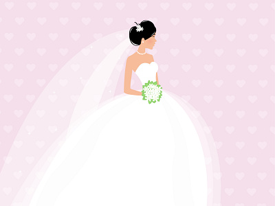 Bride abstract background beautiful bride design illustration logo love vector woman