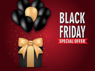 Black friday special offer abstract background beautiful black friday design illustration sale special offer vector