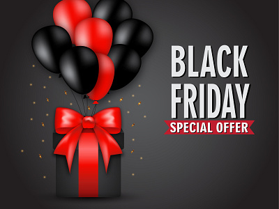 BLACK FRIDAY SPECIAL OFFER abstract background beautiful black friday design illustration sale special offer vector