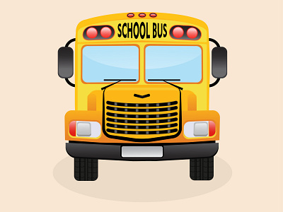 School Bus 3d abstract animation background beautiful design illustration logo school bus vector