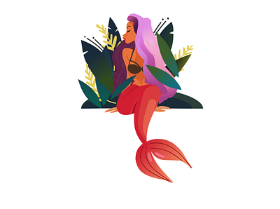 Mermaid Illustration illustration little mermaid mermaid illustration