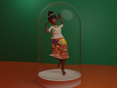 Tiny Dancer 3d 3d art dancer fun stuff illustration render