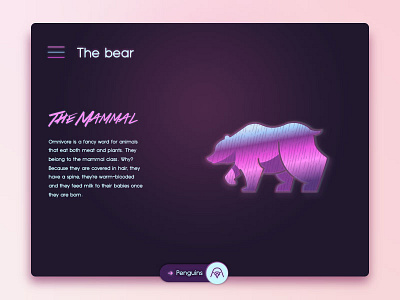 The Bear 80s app bear card illustration