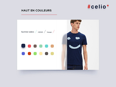 Celio e-commerce card celio colors e commerce product website