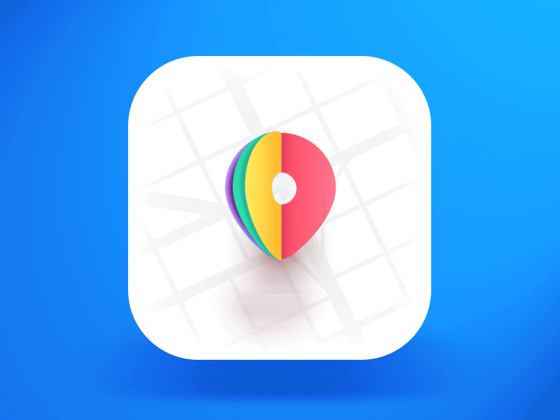 LittlePin Spinner app app icon loader loading map pin spinner