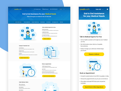 Services Detail Page illustration landing page design material design ui ui design