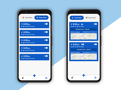 Smart Alarm App Screen material design ui ui design ux design web application