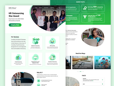 Hr Consulting Landing Page home page interaction design landing landing page design material design ui ui design ux ux design web application