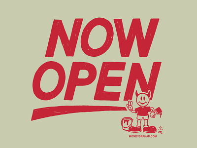 Now Open For Commissions art available for hire cartoon cartooning commission craftsman devil drawing graphicdesign handmade heavy metal illustration illustrator open procreate retro signpainter signpainting sketch vintage