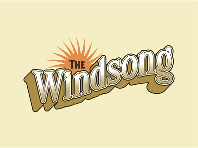 The Windsong Logo alternative art artist brand branding classic concept crafts design explore folk freelance graphic graphicdesign logo logodesign typography vintage vintage type