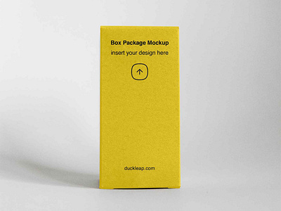 Vertical Box Packaging Mockup