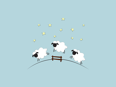 Counting Sheep Illustration