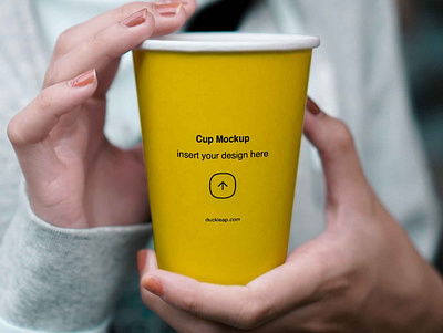 Woman Holding Paper Cup Mockup branding coffee coffee cup cup mockup free cup mockup free download free mockup free psd mockup freebie paper cup paper cup mockup