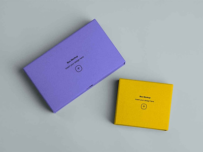 Two Mailing Boxes Mockup
