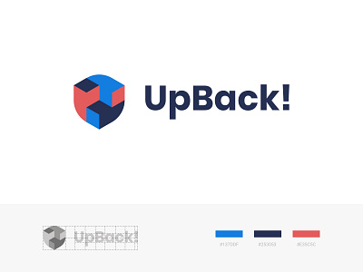 Logo UpBack branding database design development graphic design icon illustration logo typography vector