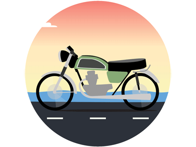 Motorcycle Sunset Ride