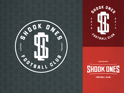 Shook Ones badge branding design football graphic design logo soccer