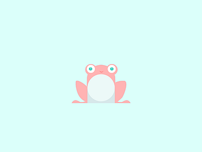 Frog 03 animal flat frog gradients illustration logo