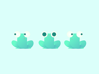 Frog 03 animal branding flat frog gradients illustration logo vector