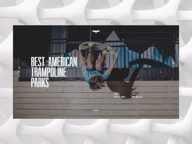 Best American Trampoline Portfolio animation cedrick desktop fullscreen grid interaction lachot loader minimal motion portfolio scroll transition type typography ui ux web website