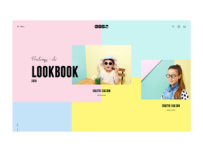Lookbook - Kids anim animation cedrick concept design desktop e commerce fashion fullscreen kids lachot lookbook mode portfolio shop typography ui ux web website