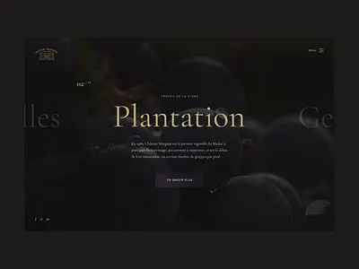 Chateau-Margaux - Navigation page anim animation cedrick clean desktop experience fullscreen homepage interaction lachot minimal portfolio transition type typography ui ux web website wine