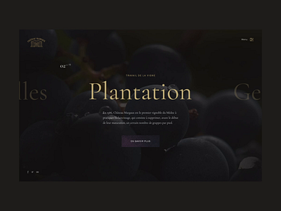 Chateau-Margaux - Navigation page anim animation cedrick clean desktop experience fullscreen homepage interaction lachot minimal portfolio transition type typography ui ux web website wine