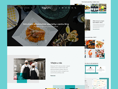 Sea food restaurant web design food restaurant sea ui ux website