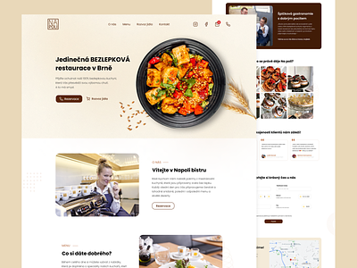 Gluten free restaurant web design