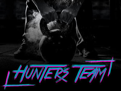 Hunters Team branding design illustration typography