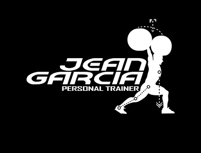 Jean Garcia Personal Trainer branding design logo vector