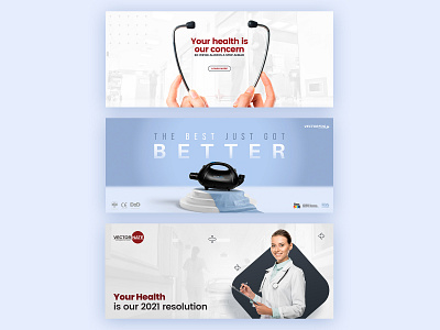 Vectornate Web banners banner banner ad banner design design medical typography ui web webdesign website design